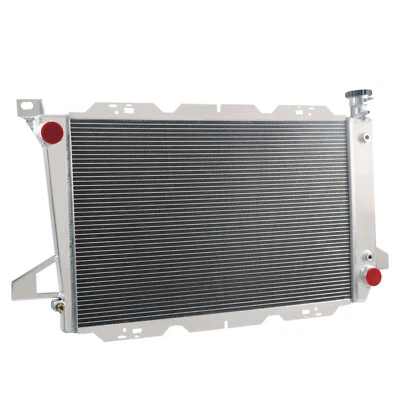 4 Row Aluminum Radiator for 1985-1996  Ford Bronco F150.F250, F350 4.9L, L6 US — 第 1/4 张图片