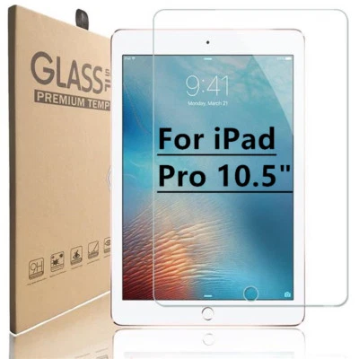 Premium 9H Clear Tempered Glass Screen Protector for Apple iPad Pro 10.5" - Image 1 of 4