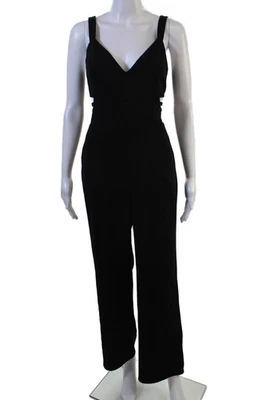 Женский комбинезон Adelyn Rae с v-образным вырезом без рукавов черный размер S - Изображение 1 из 4