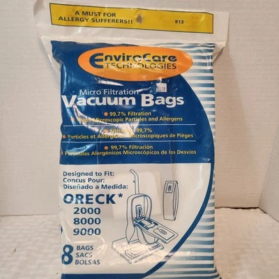 Aspiradora vertical de alérgenos Envirocare Oreck modelo 2000, 8000, 9000 8 bolsas Foto 1 de 2