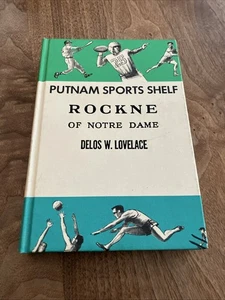 Putnam Sports Shelf Rockne of Notre Dame by Delos Lovelace 1931 HC Vintage - Picture 1 of 10