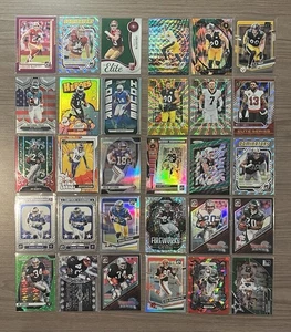 LOTE DE TARJETAS DE FÚTBOL AMERICANO HOF PANINI (50 tarjetas) insertos, éxitos, paralelos, prizms 🏈🔥 - Imagen 1 de 10