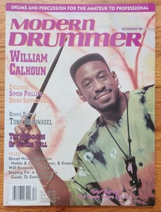 Modern Drummer Magazine December 1990 William Calhoun Simon Phillips - Picture 1 of 1
