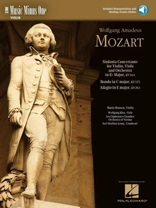 Mozart Sinfonia Concertante E-flat Adagio E Violin Sheet Music Book 2 Audio - Picture 1 of 1