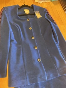 Josheph Ribkoff Canada Damen Größe 12 Langarm 2-teiliges Kleid royalblau - Bild 1 von 5