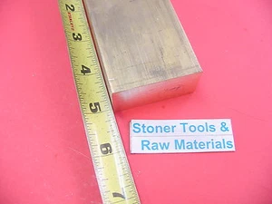 1" x 2" C360 BRASS FLAT BAR 5" long Solid Mill Bar Stock H02 - Picture 1 of 1