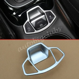 For Jeep Compass 2017-2021 Matte Silver Console E-handbrake Switch Cover Trim - Foto 1 di 7