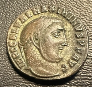 Maximinus II 311AD AE Follis Antiochia GENIO AVGVSTI 4,7 g - Foto 1 di 2