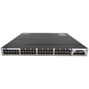Cisco WS-C3750X-48PF-S,48 Port Gigabit Network Switch-w/C3KX-NM-10G - Picture 1 of 6