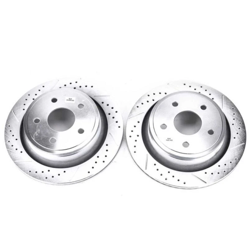Power Stop 07-09 for Chrysler Aspen Rear Evolution Drilled & Slotted Rotors - Image 1 of 2