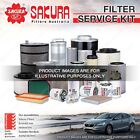 Sakura Oil Air Fuel Filter Service Kit For Kia Grand Carnival Van Vq 2.2L 11-15