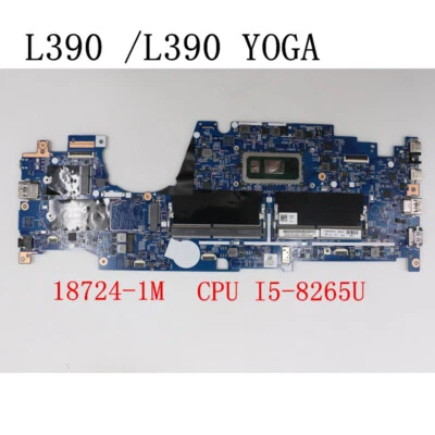 For Lenovo ThinkPad L390/L390 Yoga Laptop Motherboard CPU I5-8265U FRU 02DL831 - Image 1 of 3