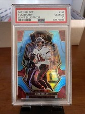 2022 Panini Select Football Tom Brady Light Blue /99 Prizm PSA 10 Buccaneers