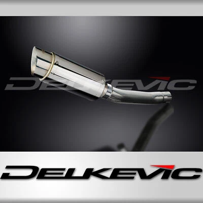 Suzuki GS500 E/F 1989-2009 Kit de silenciador de escape redondo de acero inoxidable deslizable de 8" Foto 1 de 4