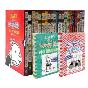 Jeff Kinney Diary of a Wimpy Kid 24 Books Collection Set, Complete Series 1-24 - Picture 1 of 11