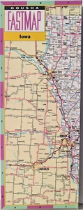 Mapa rápido laminado del estado de Iowa - Gousha - Imagen 1 de 7