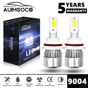 9004 LED Headlight Bulbs for Dodge RAM 1500 2500 3500 1994-2001 High Low Beam - Picture 1 of 12