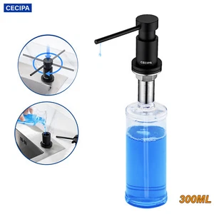 300ML Kupfer Einbau Seifenspender Spülmittel Lotionspender Spender für Spüle - Bild 1 von 12