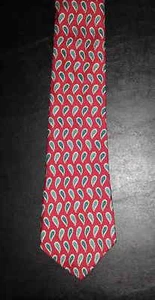 Class Club Tie Silk Paisley Design Red Blue Teal Ivory Gold NIB t4059 - Picture 1 of 6