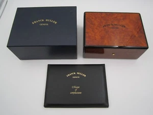 VINTAGE USED FRANCK MULLER INNER & OUTER WATCH BOXES ONLY + PAPERWORK NO RESERVE - Picture 1 of 23