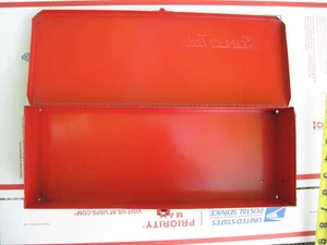 Vintage Snap On Red Metal Heavy Duty Tool Storage Box KRA-104 NICE RARE - Foto 1 di 4