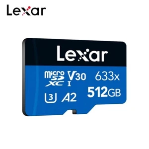 Lexar 633x Micro SD Card 512GB 256GB 128GB 64GB 32GB Memory Card Up to 100MB/s - Picture 1 of 11