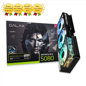 GALAX GeForce RTX 5080 BLACK OC D7 16GB Gaming Graphics Card - Picture 1 of 1