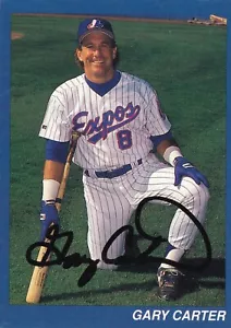 Gary Carter Signed Custom Expos Baseball Card PSA/DNA COA Autograph Hall of Fame - Picture 1 of 12