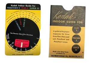 1938 Kodak Indoor Guide Panatomic X Plus X Super XX Dial Envelope Photoflood IP - Picture 1 of 3