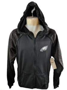 New Philadelphia Eagles Mens Sizes S-L Zubaz Black Full Zip Jacket Hoodie $45 - Picture 1 of 10