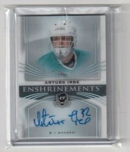 2018-19 The Cup Enshrinements autógrafo Arturs Irbe San Jose Sharks portero 12/99 - Imagen 1 de 2