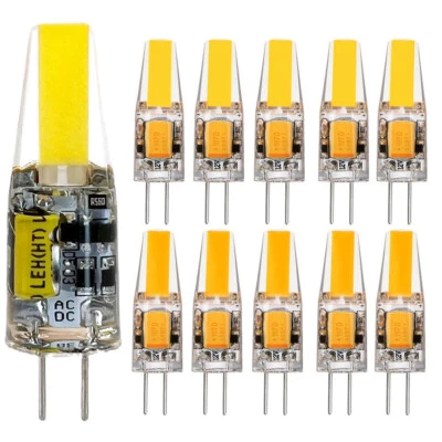 1-20x Mini G4 LED Silicone Lamp 6W Dimmable Bulb DC12V COB Light Bulb Warm White - Image 1 of 4