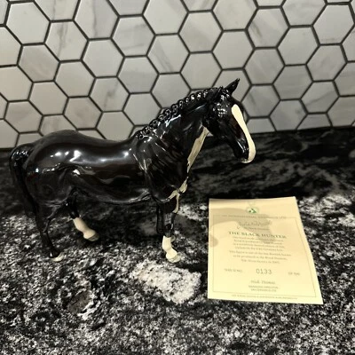 Beswick Black Hunter Horse Ltd 500 UKI Ceramics  - Image 1 of 4