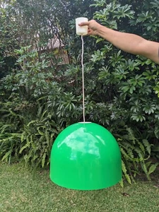 Vintage ORBIS Plastic Green Pendant Ceiling Lamp Made in Australia By Decor - Picture 1 of 12