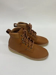 Olukai Kilakila Stiefel Herren 9,5 Coconut Husk Braun Leder Schnürschuhe Chukka - Bild 1 von 8