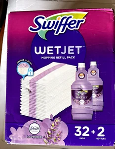 Swiffer WetJet Refill Pack, Lavender 32 Pads + 2 Bottles - Picture 1 of 6