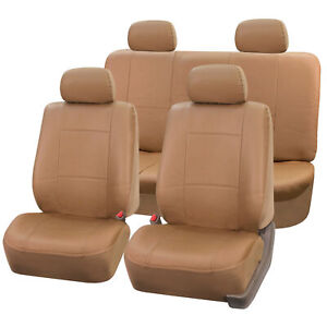Universal PU Leather Seat Covers For Car Truck SUV Van - Full Set