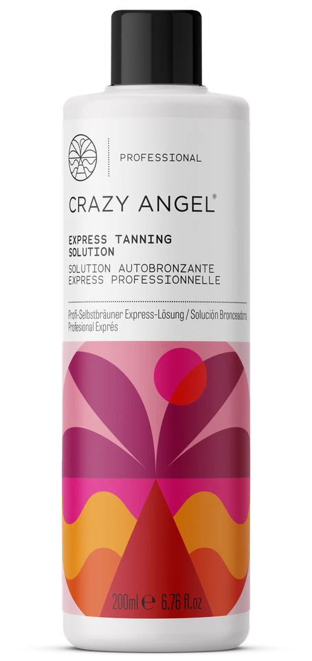 Crazy Angel EXPRESS Tanning Solution LIQUID For Spray Tan Vegan - 200ml