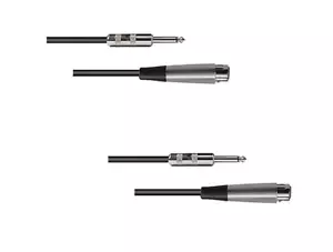 2x Hosa PXF-303 3FT 3-Pin XLR Female 1/4" TS Male Cable Audio SPEAKER Mixer Mic - Picture 1 of 1
