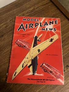 Vintage Back Issue of Model Airplane News Magazine - November 1938 - Picture 1 of 2