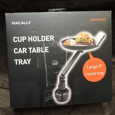 Macally Cup Hold Car Table Tray, New - Image 1 of 4