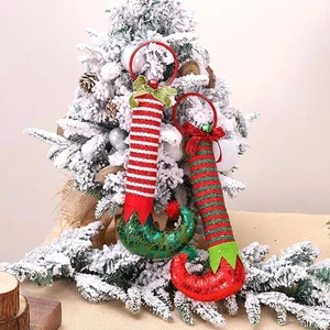 DIY Gifts Pendant Christmas Decoration Elf Foot Ornaments Home Decoration - Picture 1 of 5