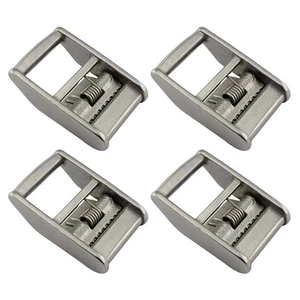 4 Stück 25mm Marine 316 Edelstahl Nockenschnalle für Zurrgurte - Bild 1 von 10