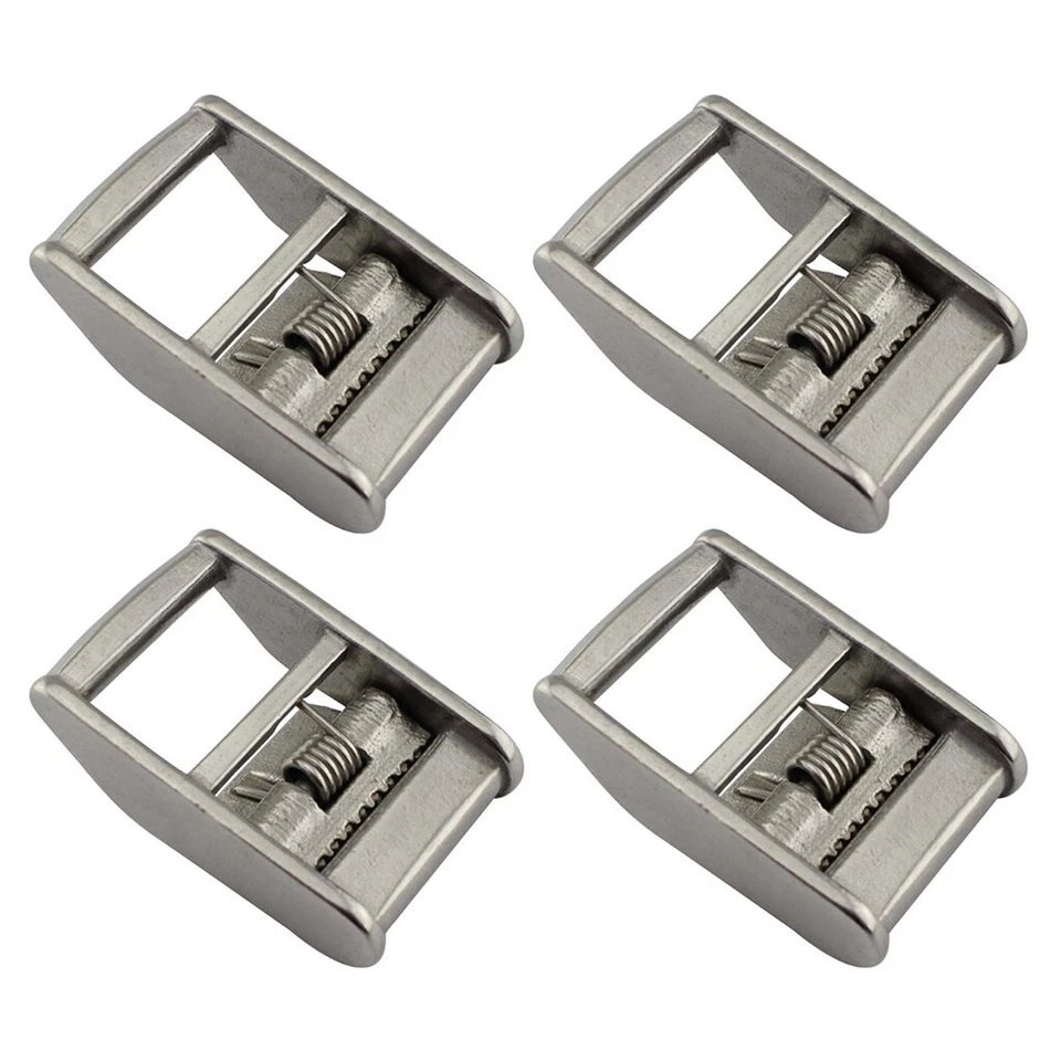 4 Stück 25mm Marine 316 Edelstahl Nockenschnalle für Zurrgurte - Bild 1 von 4
