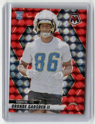 Cargadores Panini Mosaic Red 2025 exclusivo Oronde Gadsden II novato Los Angeles Foto 1 de 2