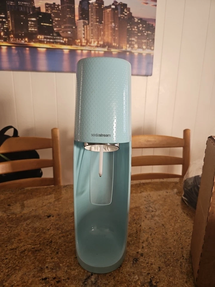 Máquina de agua con gas SodaStream Terra azul bebé Ter-001 con conexión rápida CO2 Foto 1 de 1