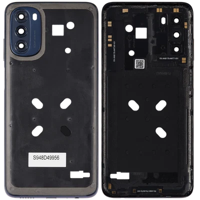 Carcasa de marco medio con lente de cámara para Motorola Moto G 5G (gris claro de luna) Foto 1 de 4