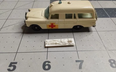MATCHBOX LESNEY #3 MERCEDES BENZ BINZ AMBULANCE with stretcher - Image 1 of 4