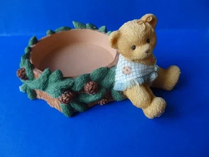 Cherished Teddies Stumpenkerzenhalter Mädchen Bär Figur - Bild 1 von 7