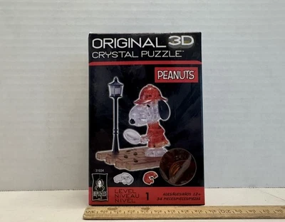 Bepuzzled Snoopy Detective 3D Crystal Puzzle 34 Piece Jigsaw Puzzle, New - Image 1 of 4